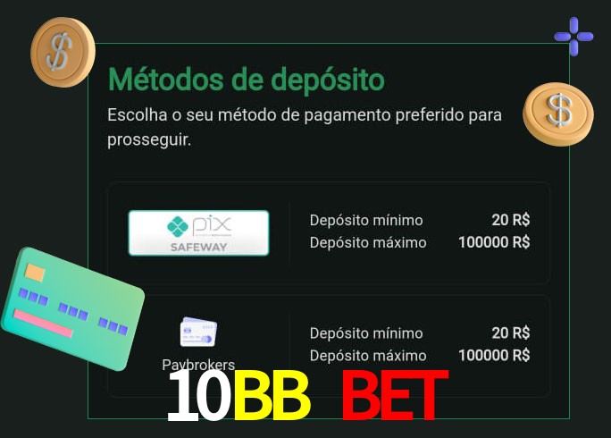 O cassino 10BB Bet oferece uma grande variedade de métodos de pagamento